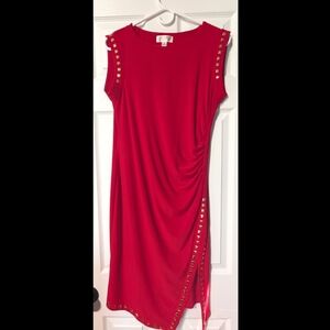 Elegant Red Studded Dress